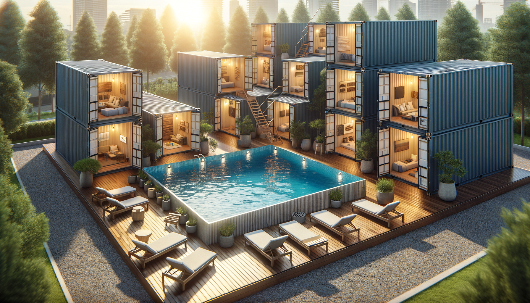 Piscines conteneurs et solutions modulaires pour les jardins